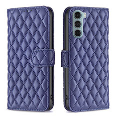 Funda de Cuero Cartera con Soporte Carcasa B01F para Motorola Moto Edge S30 5G Azul