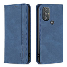 Funda de Cuero Cartera con Soporte Carcasa B01F para Motorola Moto G Play (2023) Azul