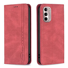 Funda de Cuero Cartera con Soporte Carcasa B01F para Motorola Moto G Stylus (2022) 5G Rojo