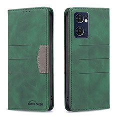 Funda de Cuero Cartera con Soporte Carcasa B01F para OnePlus Nord CE 2 5G Verde