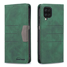 Funda de Cuero Cartera con Soporte Carcasa B01F para Samsung Galaxy A12 Verde