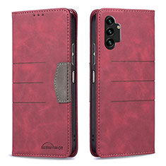 Funda de Cuero Cartera con Soporte Carcasa B01F para Samsung Galaxy A13 4G Rojo