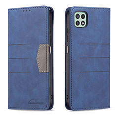 Funda de Cuero Cartera con Soporte Carcasa B01F para Samsung Galaxy A22s 5G Azul