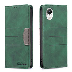 Funda de Cuero Cartera con Soporte Carcasa B01F para Samsung Galaxy A23 5G SC-56C Verde