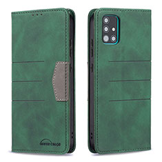 Funda de Cuero Cartera con Soporte Carcasa B01F para Samsung Galaxy A51 4G Verde