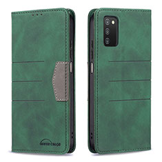 Funda de Cuero Cartera con Soporte Carcasa B01F para Samsung Galaxy F02S SM-E025F Verde