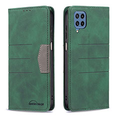 Funda de Cuero Cartera con Soporte Carcasa B01F para Samsung Galaxy M32 4G Verde