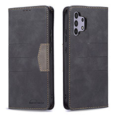 Funda de Cuero Cartera con Soporte Carcasa B01F para Samsung Galaxy M32 5G Negro