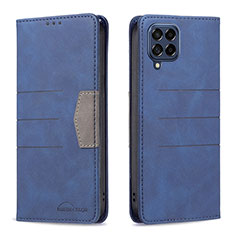 Funda de Cuero Cartera con Soporte Carcasa B01F para Samsung Galaxy M53 5G Azul