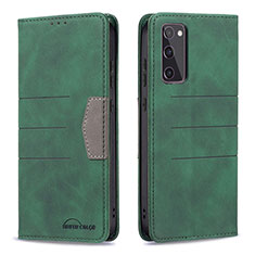 Funda de Cuero Cartera con Soporte Carcasa B01F para Samsung Galaxy S20 FE (2022) 5G Verde