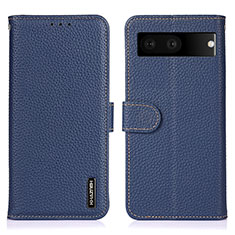 Funda de Cuero Cartera con Soporte Carcasa B01H para Google Pixel 7 5G Azul