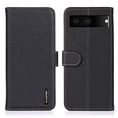 Funda de Cuero Cartera con Soporte Carcasa B01H para Google Pixel 7 5G Negro