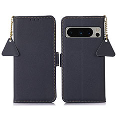 Funda de Cuero Cartera con Soporte Carcasa B01H para Google Pixel 8 Pro 5G Azul