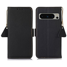 Funda de Cuero Cartera con Soporte Carcasa B01H para Google Pixel 8 Pro 5G Negro