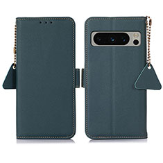 Funda de Cuero Cartera con Soporte Carcasa B01H para Google Pixel 8 Pro 5G Verde