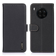 Funda de Cuero Cartera con Soporte Carcasa B01H para Huawei Honor 50 Lite Negro