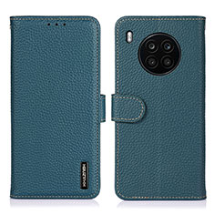 Funda de Cuero Cartera con Soporte Carcasa B01H para Huawei Honor 50 Lite Verde