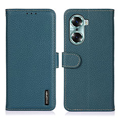 Funda de Cuero Cartera con Soporte Carcasa B01H para Huawei Honor 60 Pro 5G Verde