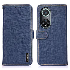 Funda de Cuero Cartera con Soporte Carcasa B01H para Huawei Nova 9 Pro Azul