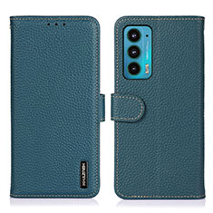 Funda de Cuero Cartera con Soporte Carcasa B01H para Motorola Moto Edge Lite 5G Verde