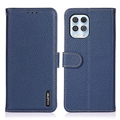 Funda de Cuero Cartera con Soporte Carcasa B01H para Motorola Moto G100 5G Azul