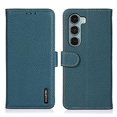 Funda de Cuero Cartera con Soporte Carcasa B01H para Motorola Moto G200 5G Verde