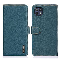 Funda de Cuero Cartera con Soporte Carcasa B01H para Motorola Moto G50 5G Verde