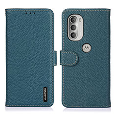 Funda de Cuero Cartera con Soporte Carcasa B01H para Motorola Moto G51 5G Verde