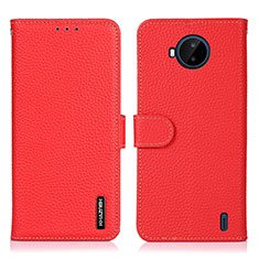 Funda de Cuero Cartera con Soporte Carcasa B01H para Nokia C20 Plus Rojo