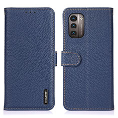 Funda de Cuero Cartera con Soporte Carcasa B01H para Nokia G11 Azul