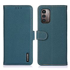 Funda de Cuero Cartera con Soporte Carcasa B01H para Nokia G11 Verde