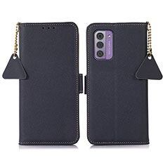 Funda de Cuero Cartera con Soporte Carcasa B01H para Nokia G42 5G Azul