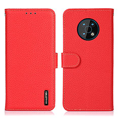 Funda de Cuero Cartera con Soporte Carcasa B01H para Nokia G50 5G Rojo