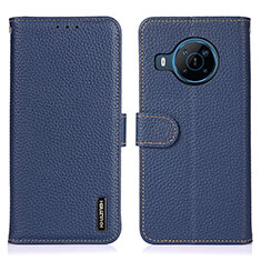 Funda de Cuero Cartera con Soporte Carcasa B01H para Nokia X100 5G Azul