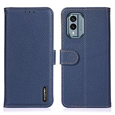 Funda de Cuero Cartera con Soporte Carcasa B01H para Nokia X30 5G Azul