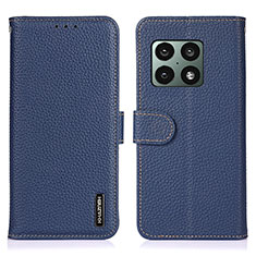 Funda de Cuero Cartera con Soporte Carcasa B01H para OnePlus 10 Pro 5G Azul