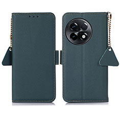 Funda de Cuero Cartera con Soporte Carcasa B01H para OnePlus 11R 5G Verde