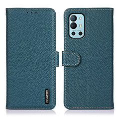 Funda de Cuero Cartera con Soporte Carcasa B01H para OnePlus 9R 5G Verde