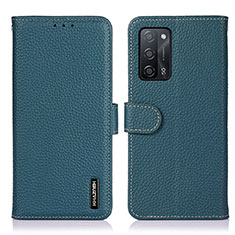 Funda de Cuero Cartera con Soporte Carcasa B01H para Oppo A56 5G Verde