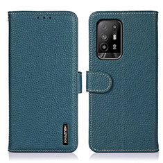 Funda de Cuero Cartera con Soporte Carcasa B01H para Oppo A94 5G Verde