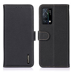 Funda de Cuero Cartera con Soporte Carcasa B01H para Oppo K9 5G Negro