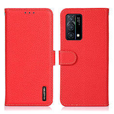 Funda de Cuero Cartera con Soporte Carcasa B01H para Oppo K9 5G Rojo