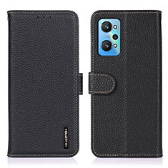 Funda de Cuero Cartera con Soporte Carcasa B01H para Realme GT Neo2 5G Negro