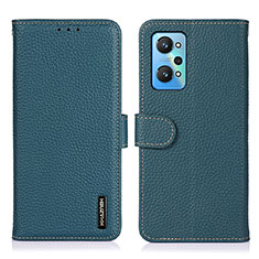 Funda de Cuero Cartera con Soporte Carcasa B01H para Realme GT Neo2 5G Verde