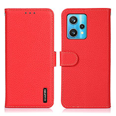 Funda de Cuero Cartera con Soporte Carcasa B01H para Realme Narzo 50 Pro 5G Rojo