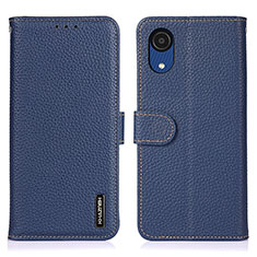 Funda de Cuero Cartera con Soporte Carcasa B01H para Samsung Galaxy A03 Core Azul