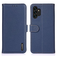 Funda de Cuero Cartera con Soporte Carcasa B01H para Samsung Galaxy A13 4G Azul