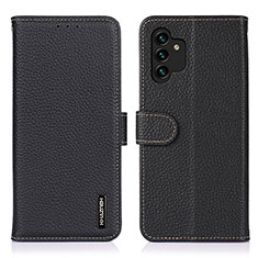 Funda de Cuero Cartera con Soporte Carcasa B01H para Samsung Galaxy A13 4G Negro