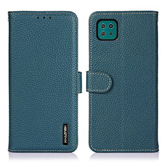 Funda de Cuero Cartera con Soporte Carcasa B01H para Samsung Galaxy A22 5G Verde