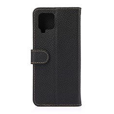 Funda de Cuero Cartera con Soporte Carcasa B01H para Samsung Galaxy A42 5G Negro